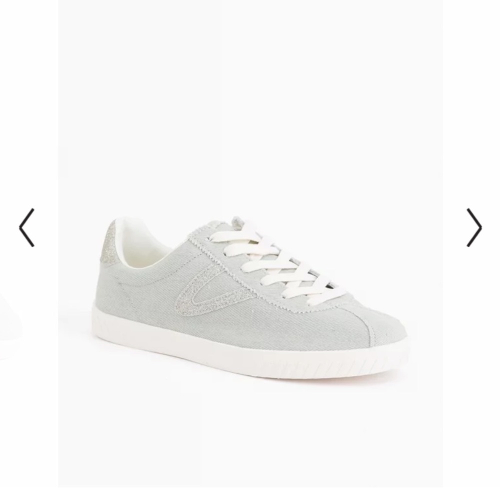 Blue and Silver Tretorn Sneakers
